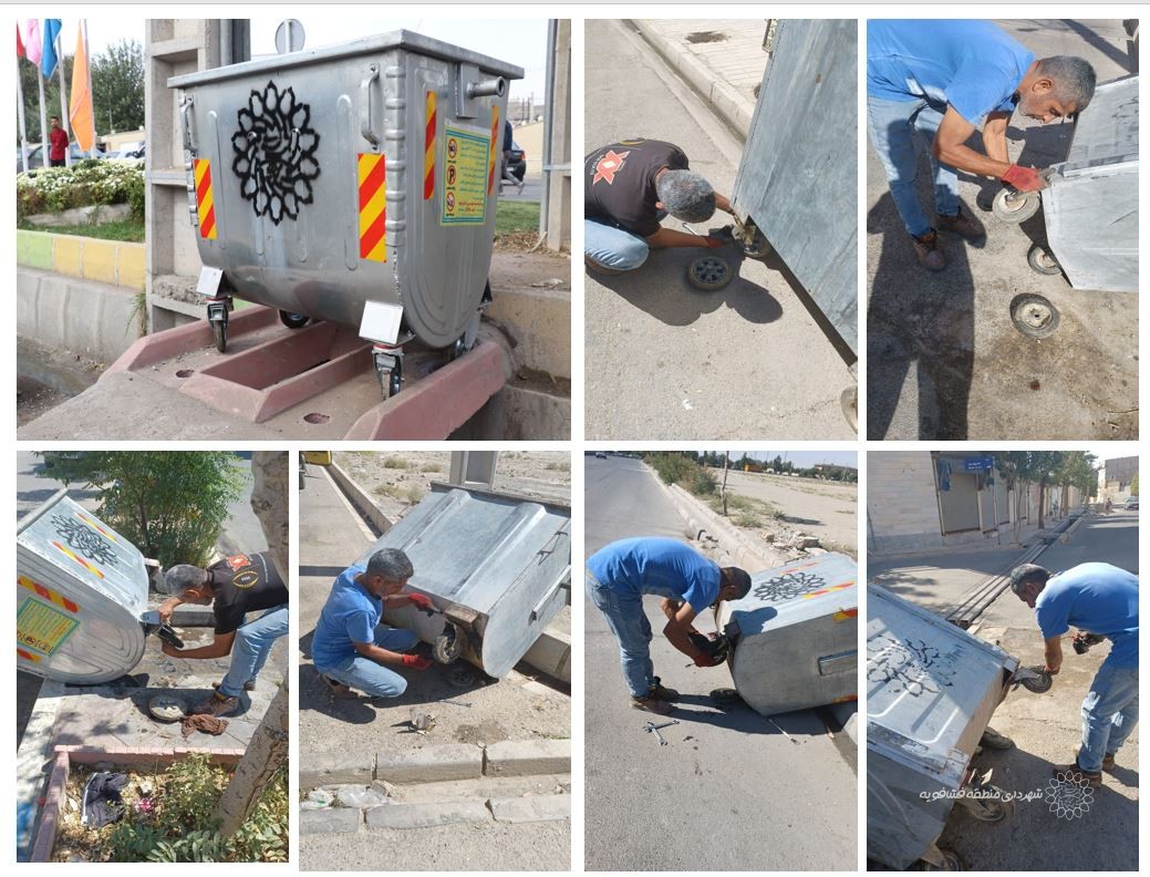 تعمیر و بازسازی باکس‌های زباله درشهرحسن آباد